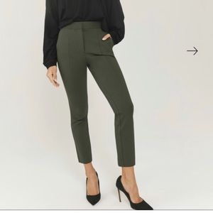 Something Navy Danielle Ponte Cropped Pants in Green size 6